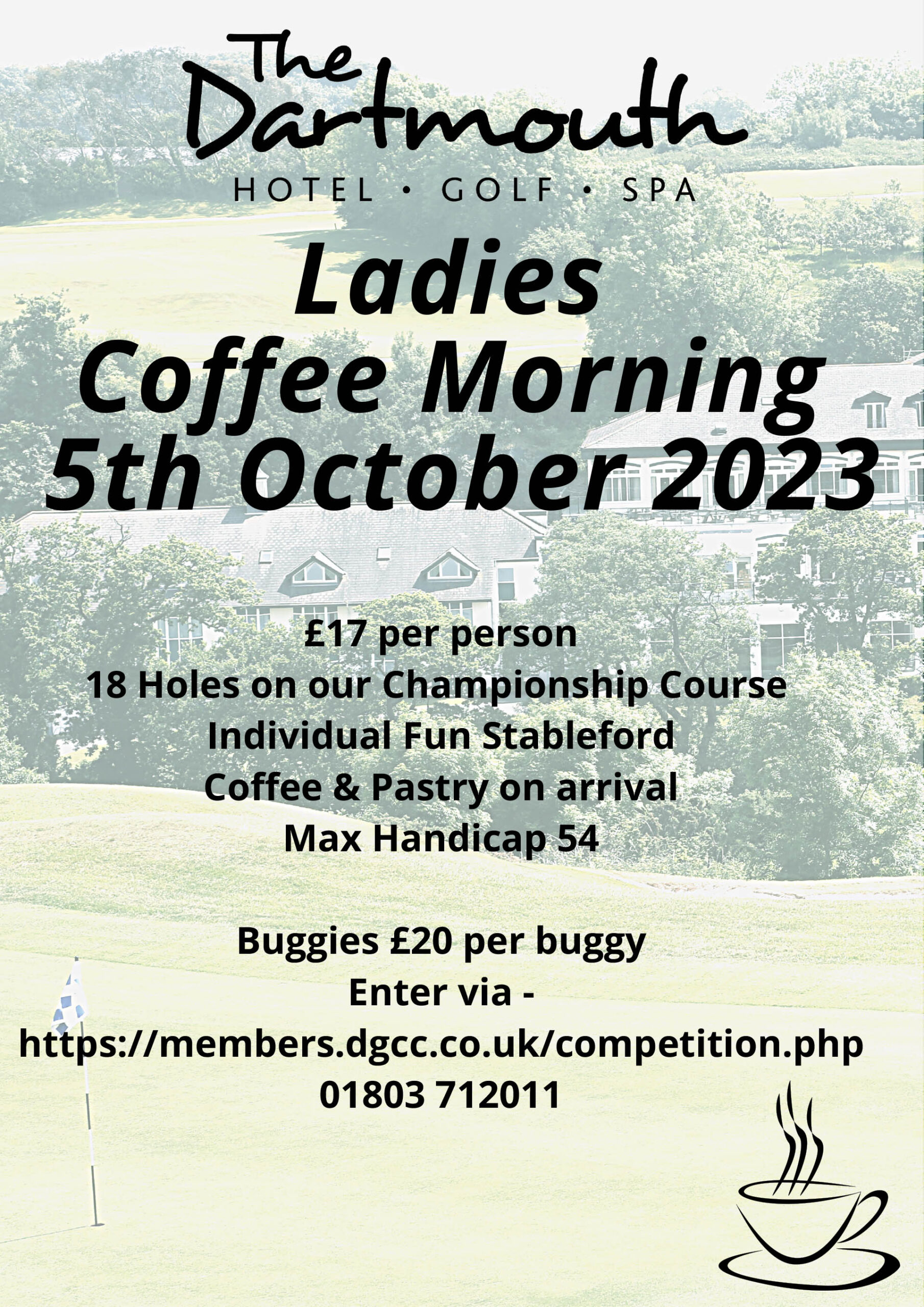 Ladies Coffee Morning Golf at The Dartmouth Hotel Golf & Spa
