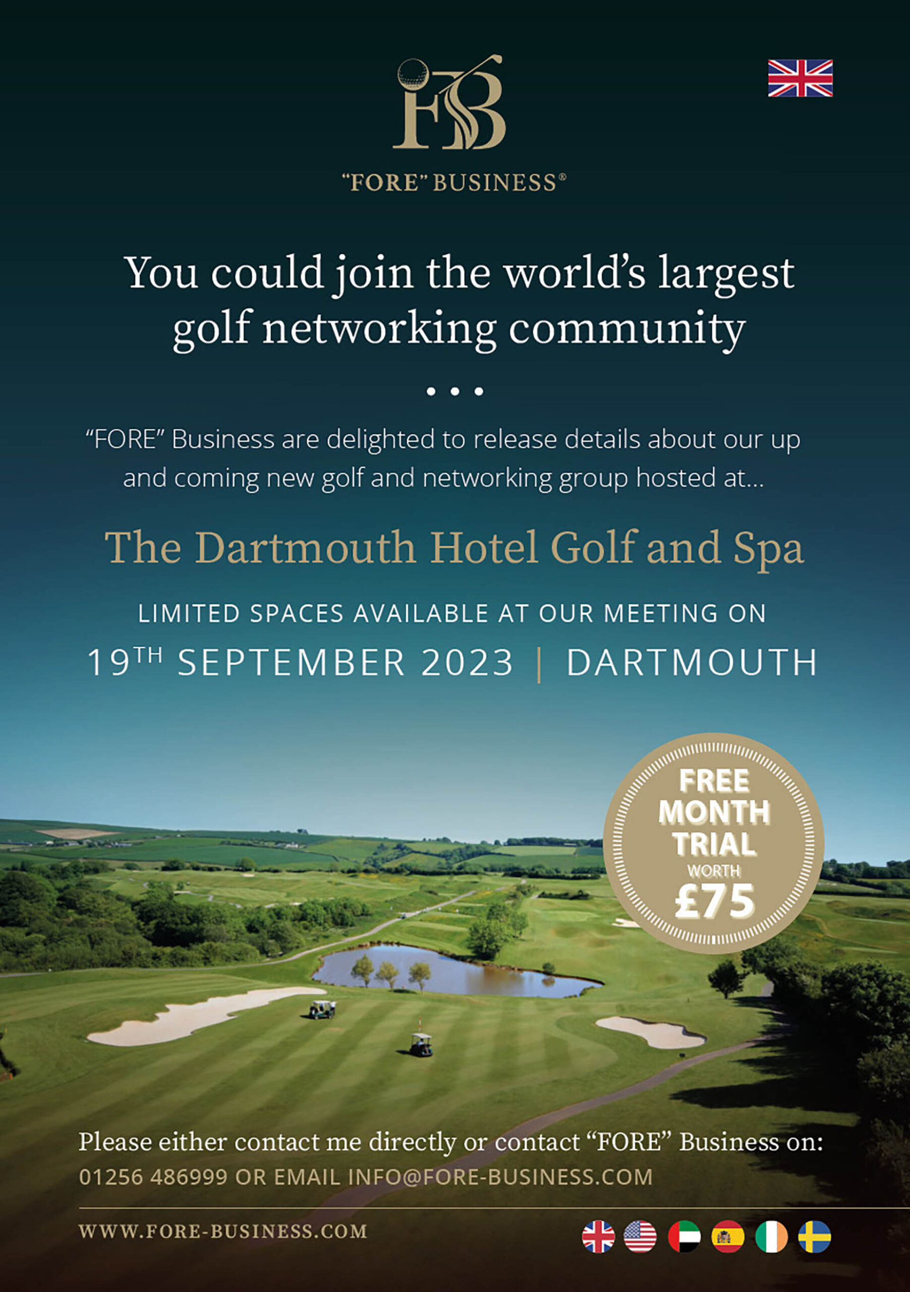 Fore Business - Golf Networking events at the Dartmouth Hotel Golf and Spa