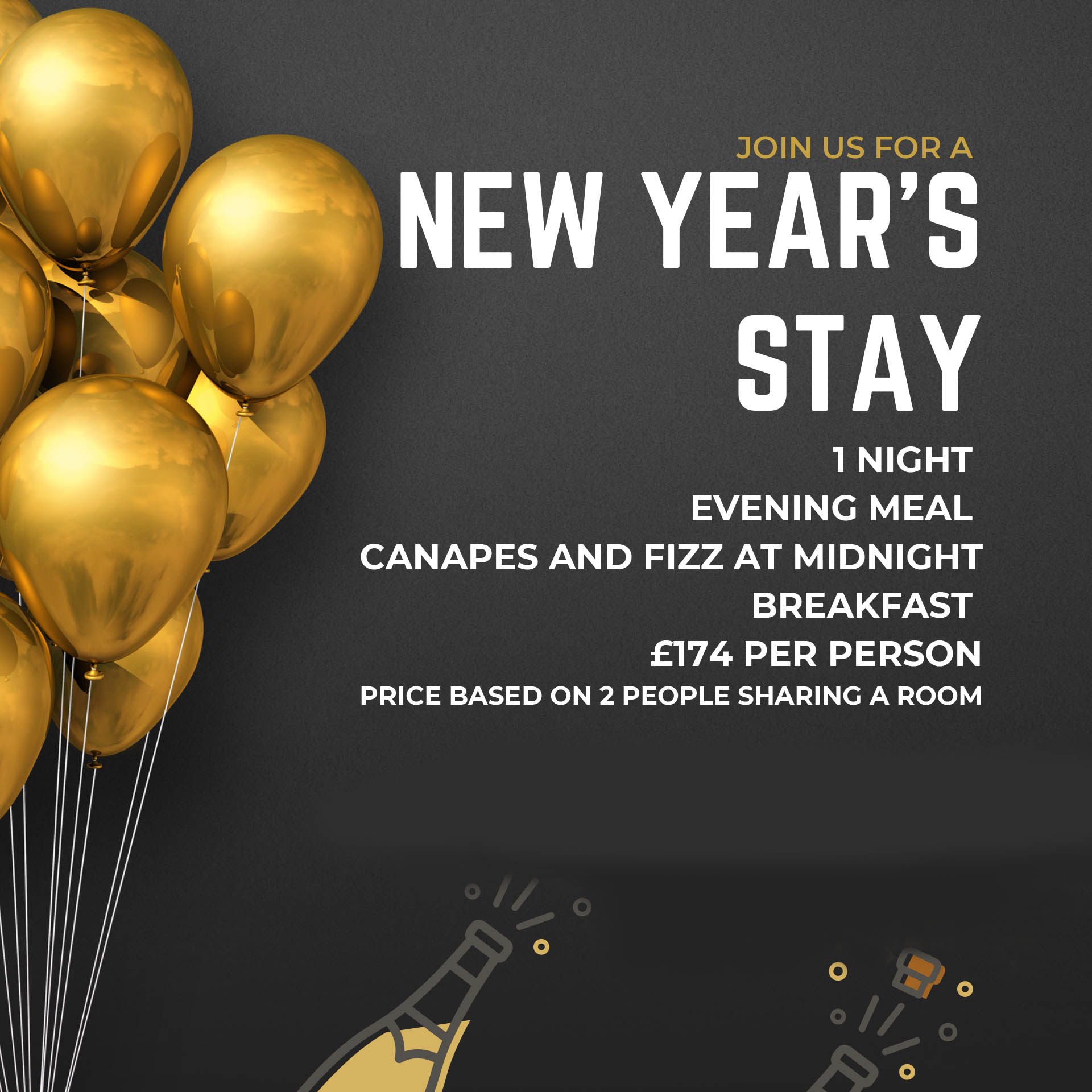 New year's Eve stay at the Dartmouth Hotel Golf & Spa