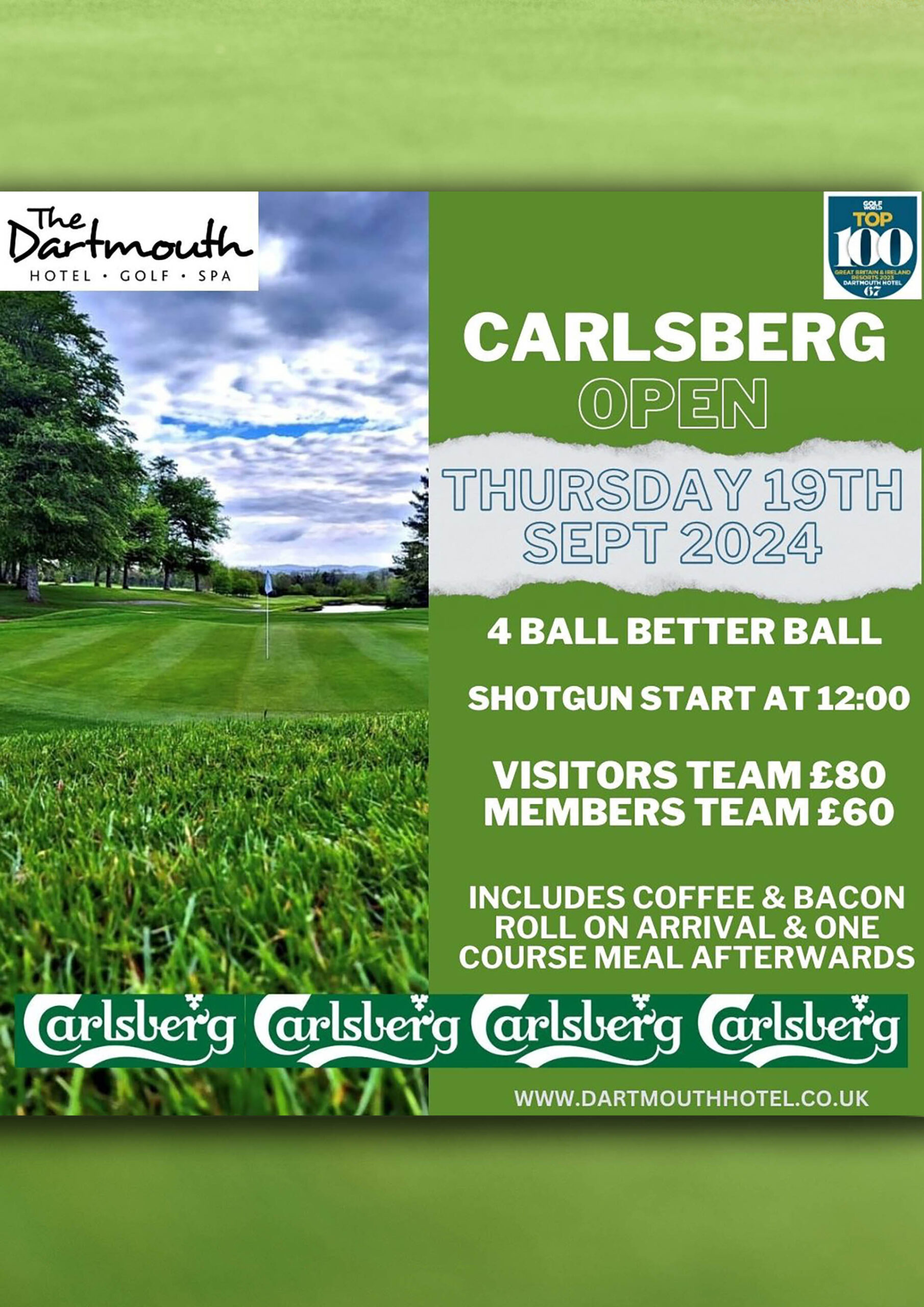 Carlesberg Open at the Dartmouth Hotel Golf & Spa