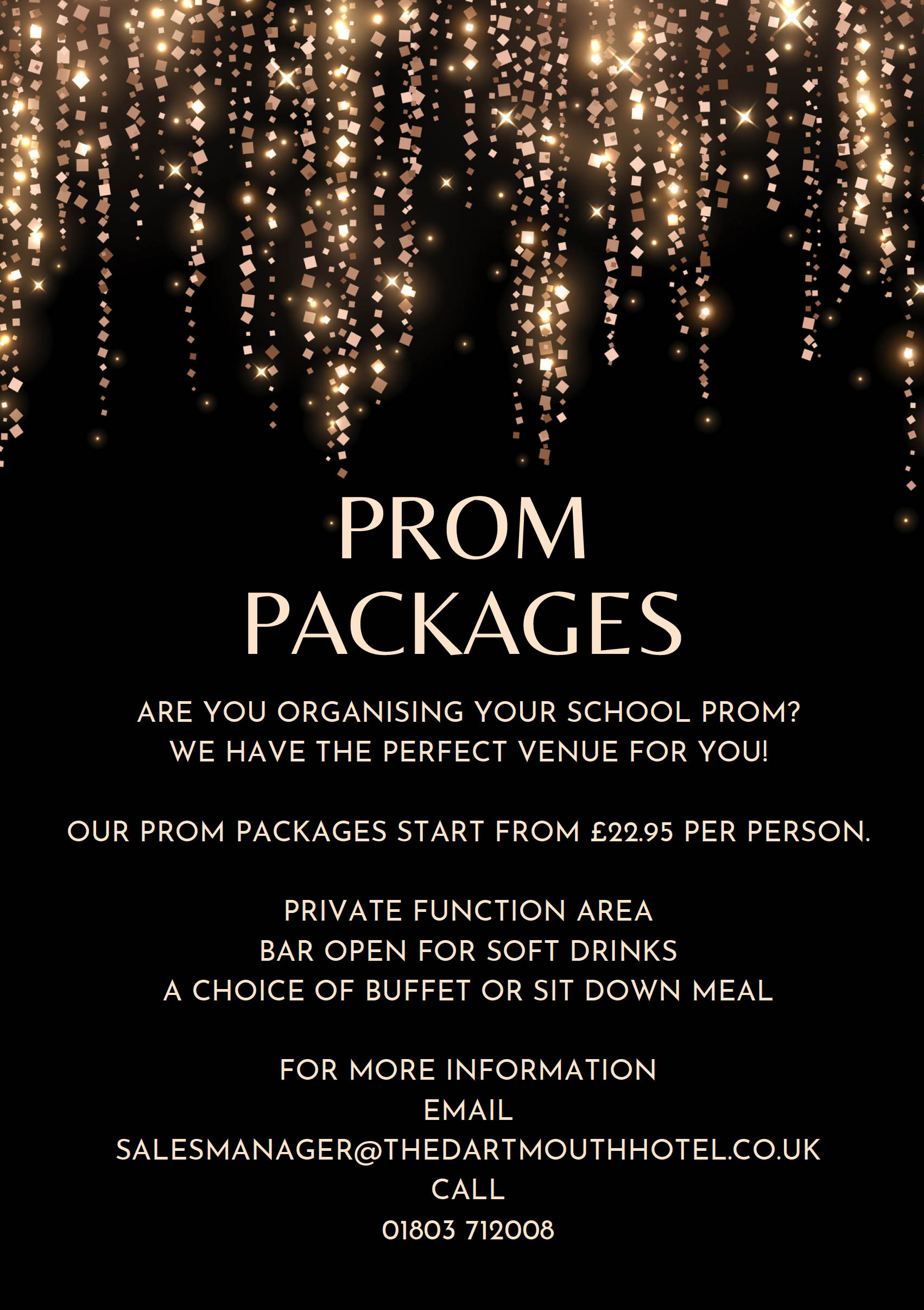 Prom Packages at The Dartmouth Hotel Golf & Spa